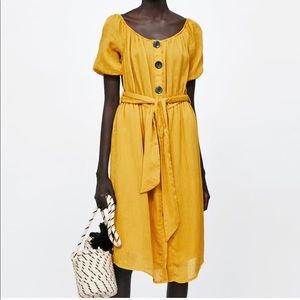 Zara Mustard Dress